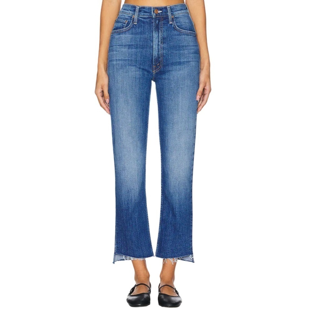 MOTHER High Waisted Rider Ankle Step Fray Loafers And Lassos Jeans Size 27 NWT